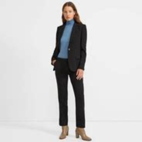 Theory Pants - Theory Black Treeca wool dress business pants trousers straight leg EUC size 4